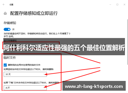 阿什利科尔适应性最强的五个最佳位置解析